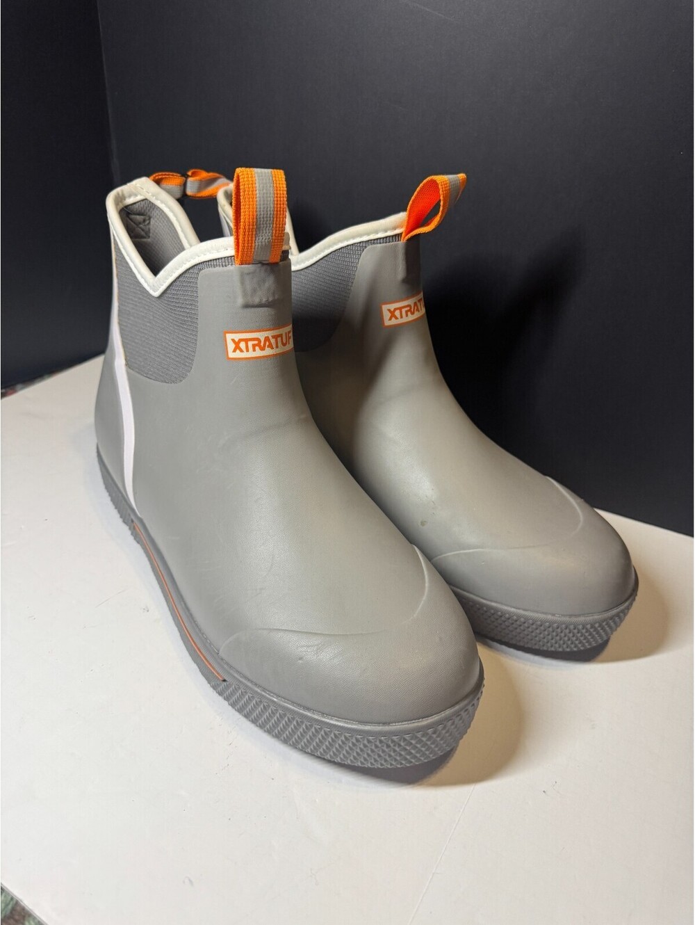 Xtratuf Men's Wheelhouse Ankle Deck Boot Shoes Boots - Gray XMW101 Size 14